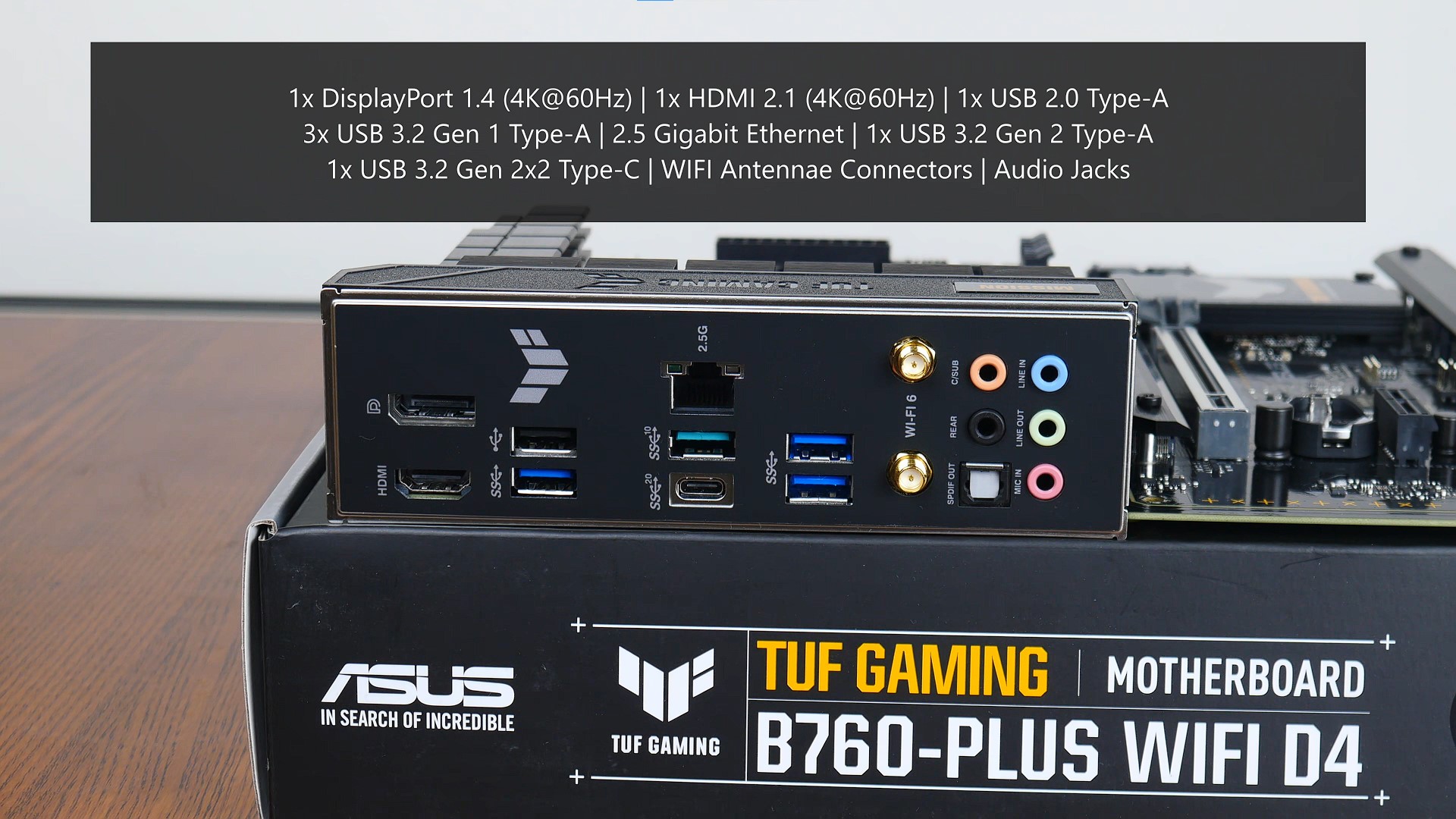 Review ASUS TUF GAMING B760PLUS WIFI D4 LGA1700 Motherboard